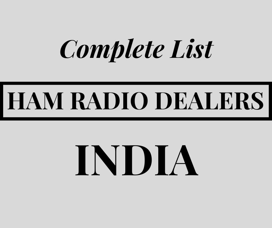 Engañoso Estadio inestable Ham Radio Dealers from India - It's HAM RADIO
