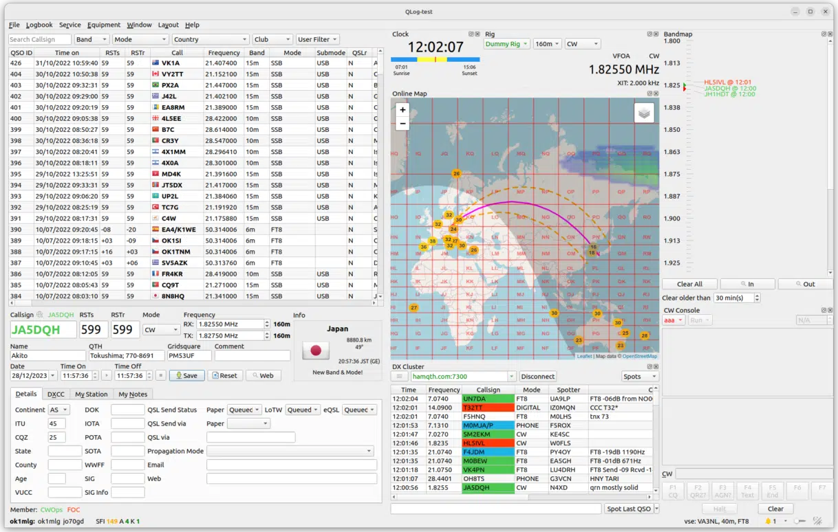 QLog - Open Source Cross Platform Amateur Radio Logging Software